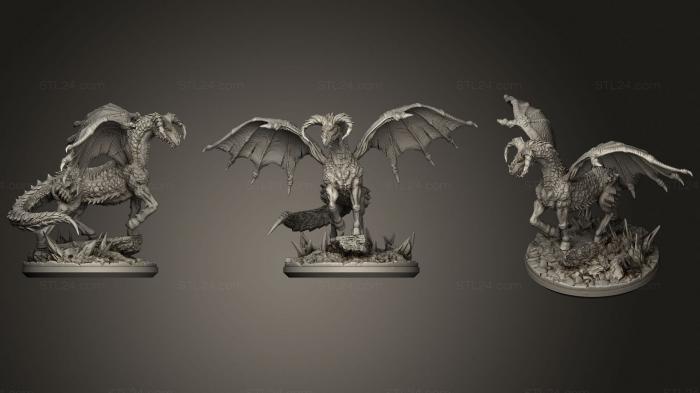 Статуэтки герои, монстры и демоны (Лонгма, STKM_2904) 3D модель для ЧПУ станка